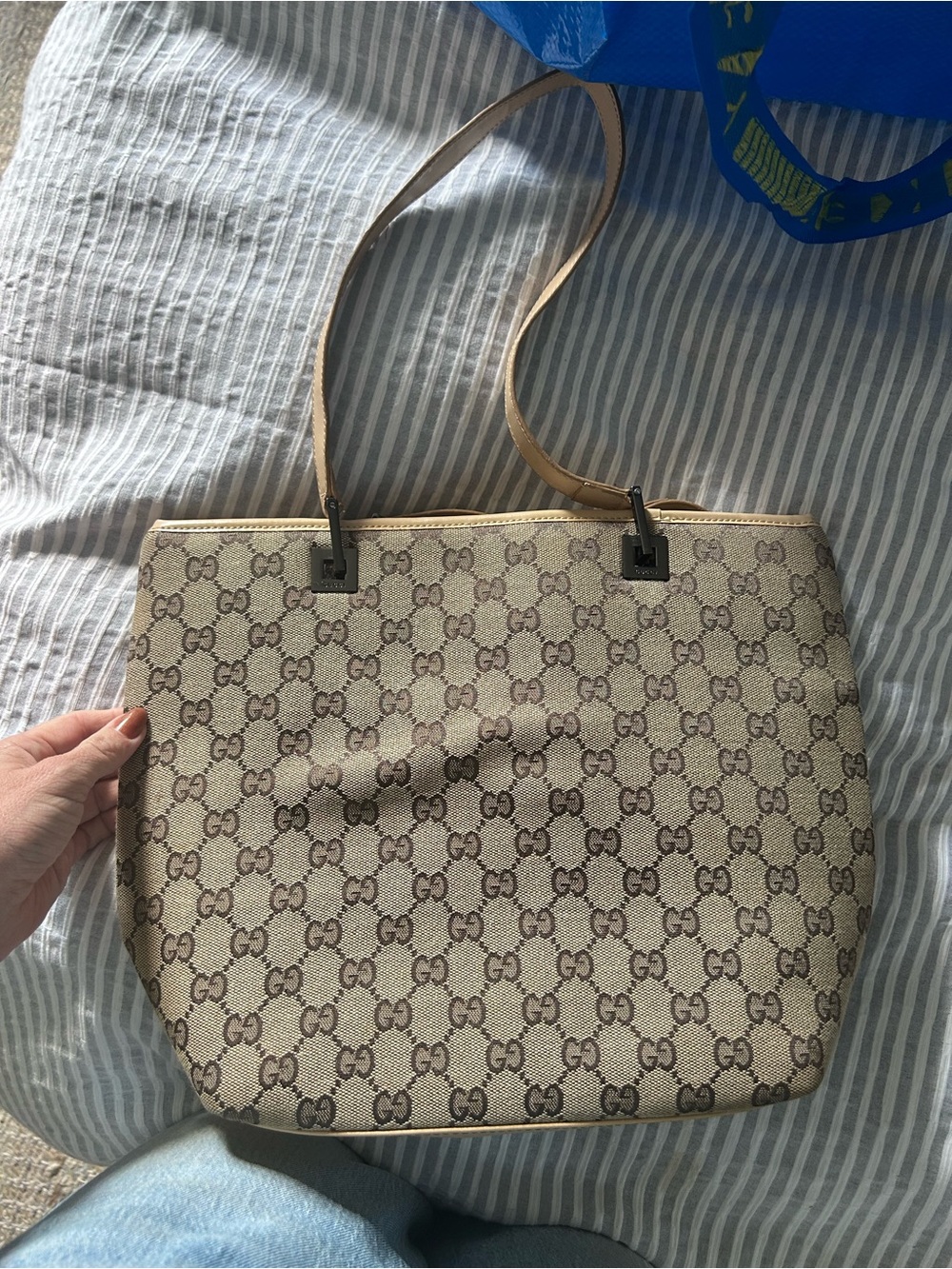 Designer Inspired Canvas Tote Bag